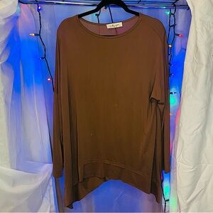 Molly Green Size Large Brown Slouch Top